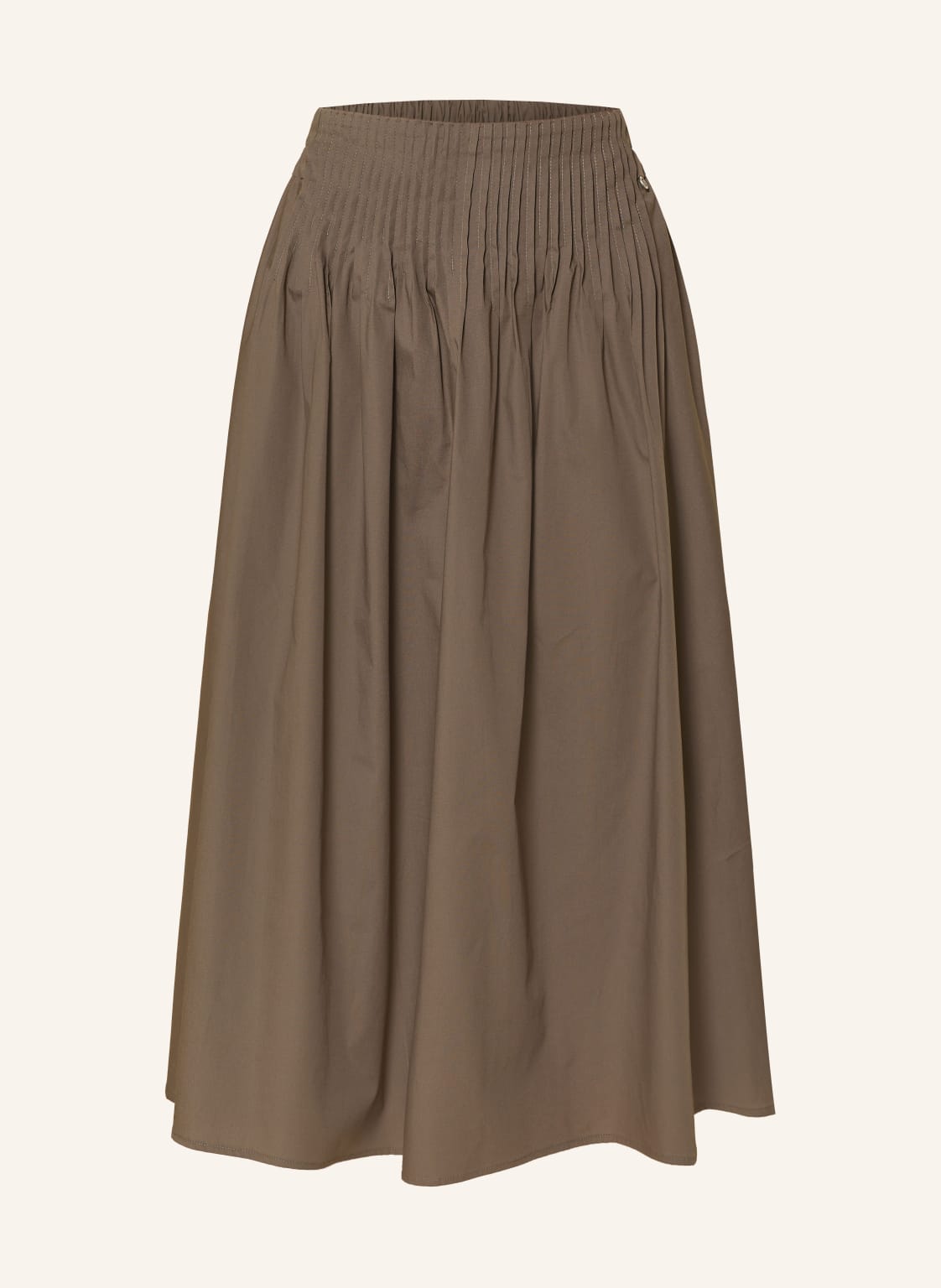 Rockmacherin Faltenrock Windach braun von ROCKMACHERIN