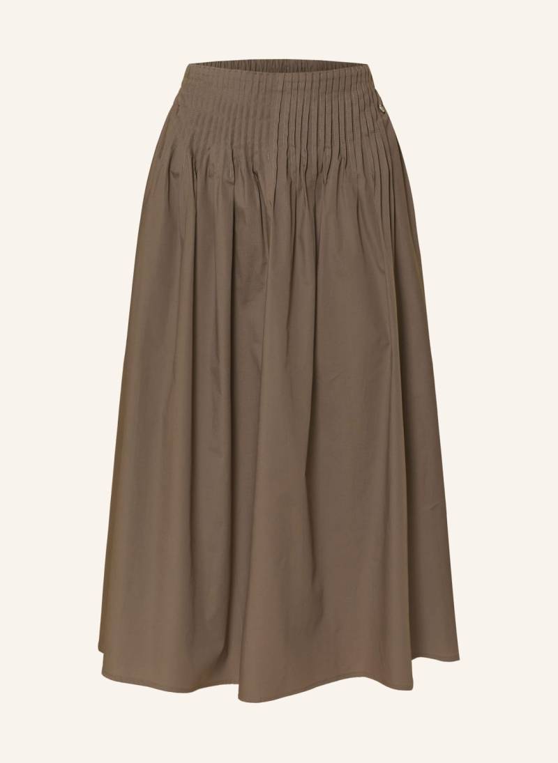 Rockmacherin Faltenrock Windach braun von ROCKMACHERIN