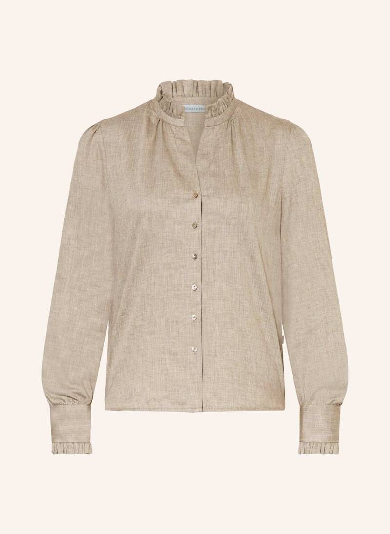 Rockmacherin Trachtenbluse Susanna braun von ROCKMACHERIN