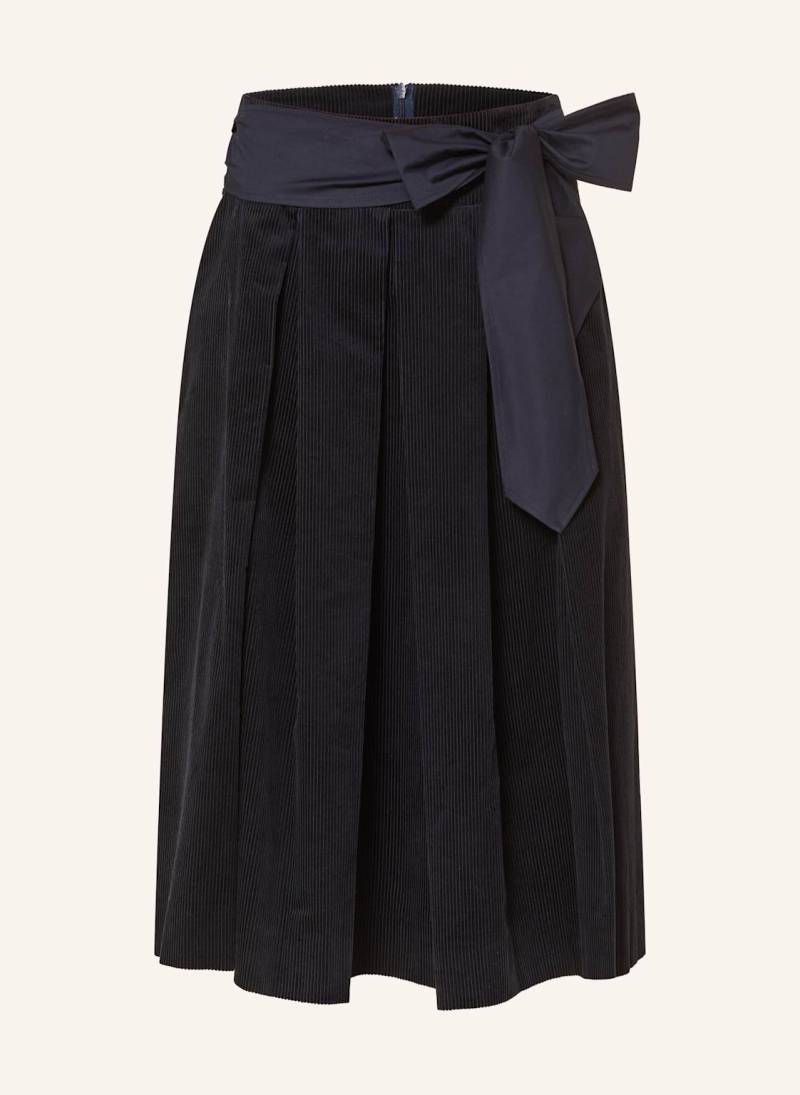 Rockmacherin Trachtenrock Kochelsee Aus Cord blau von ROCKMACHERIN