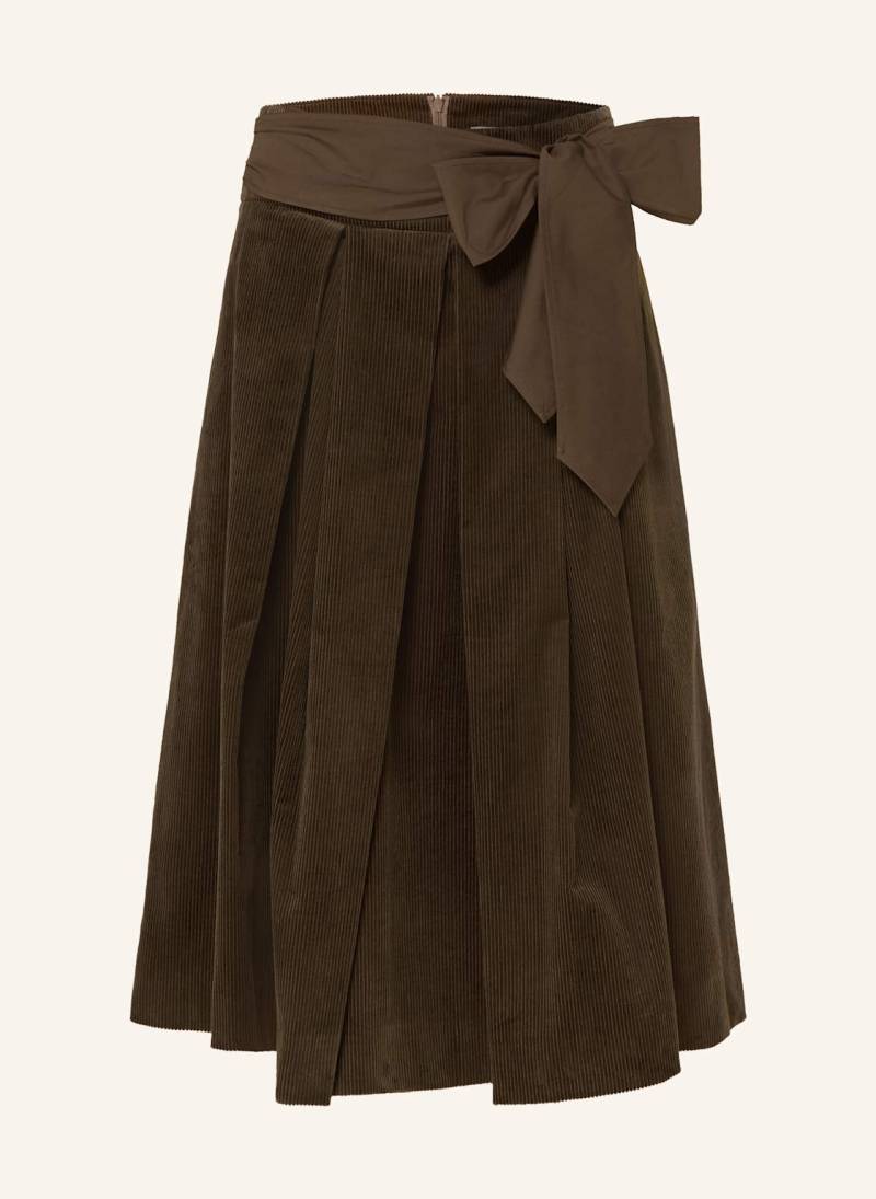 Rockmacherin Trachtenrock Kochelsee Aus Cord braun von ROCKMACHERIN