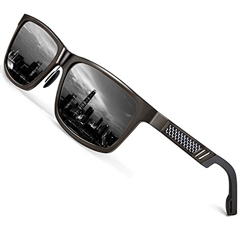 ROCKNIGHT HD Polarisierte Sonnenbrille für Herren UV-Schutz Angeln Wandern Trekking Reisen Sonnenbrille mit Metallrahmen von ROCKNIGHT