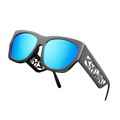 ROCKNIGHT HD Polarisierte Sonnenbrille zum Fahren mit UV400-Schutz, blendfrei, modische flache Bügellinse von ROCKNIGHT