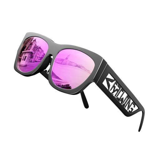 ROCKNIGHT HD Polarisierte Sonnenbrille zum Fahren mit UV400-Schutz, blendfrei, modische flache Bügellinse von ROCKNIGHT