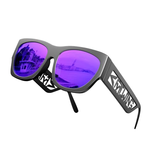 ROCKNIGHT HD Polarisierte Sonnenbrille zum Fahren mit UV400-Schutz, blendfrei, modische flache Bügellinse von ROCKNIGHT