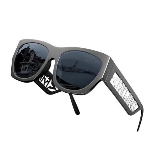 ROCKNIGHT HD Polarisierte Sonnenbrille zum Fahren mit UV400-Schutz, blendfrei, modische flache Bügellinse von ROCKNIGHT