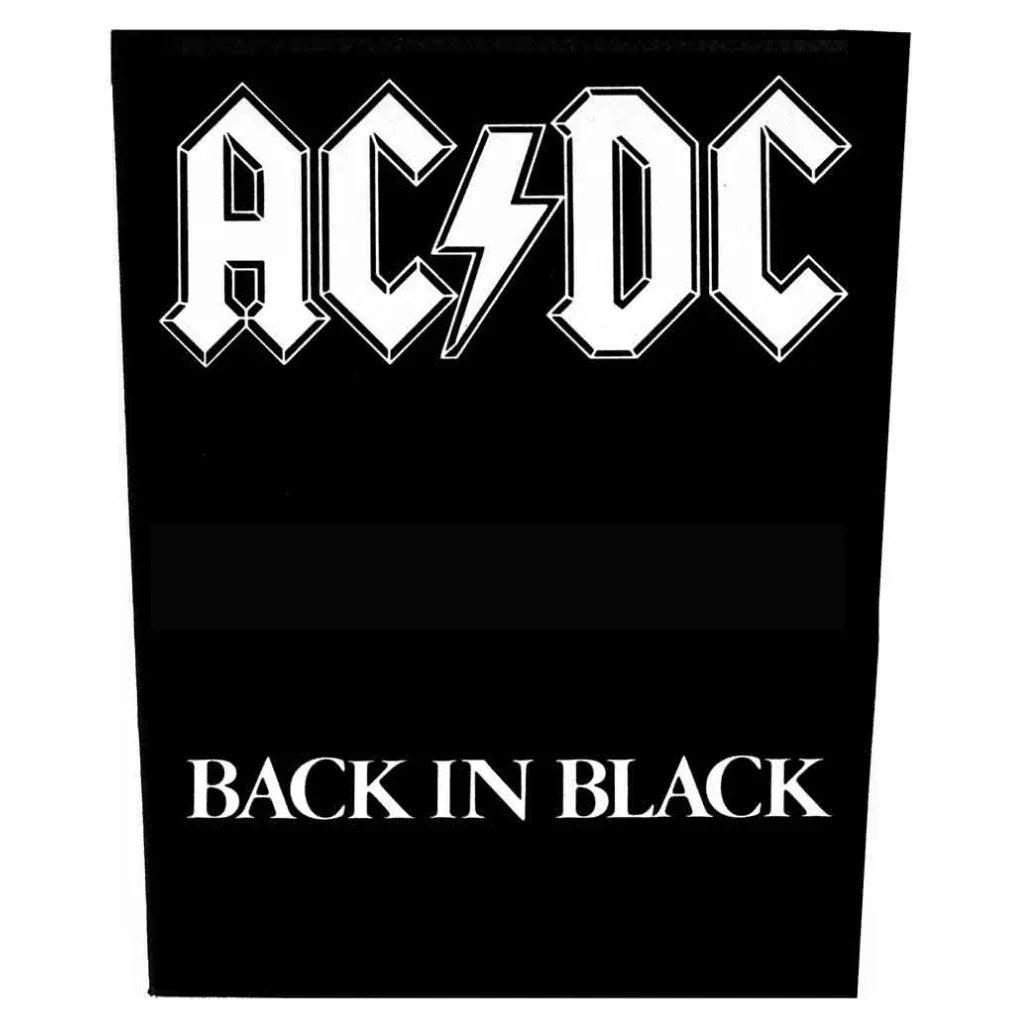 AC/DC Backpatch Rückenaufnäher · Back In Black (29cm x 34cm) von ROCKOFF