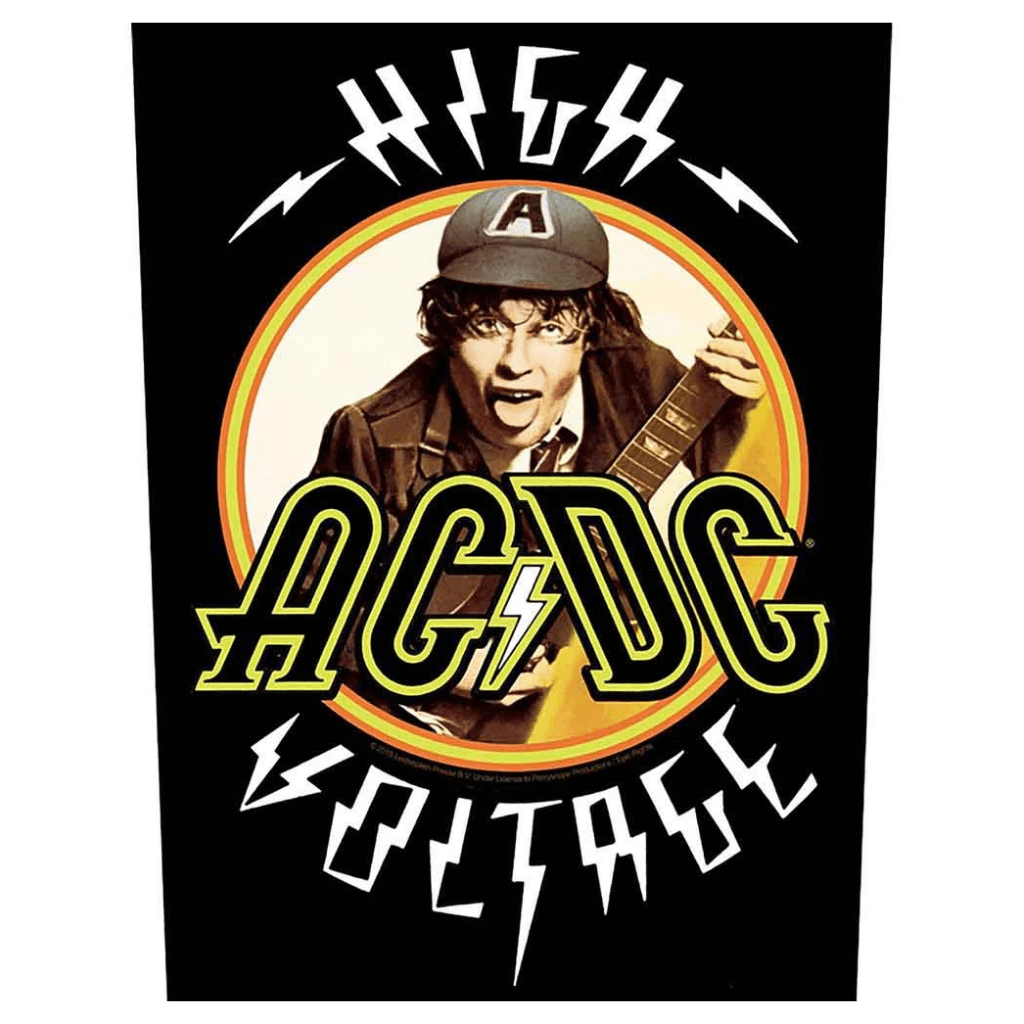 AC/DC Backpatch Rückenaufnäher · High Voltage (29cm x 34cm) von ROCKOFF