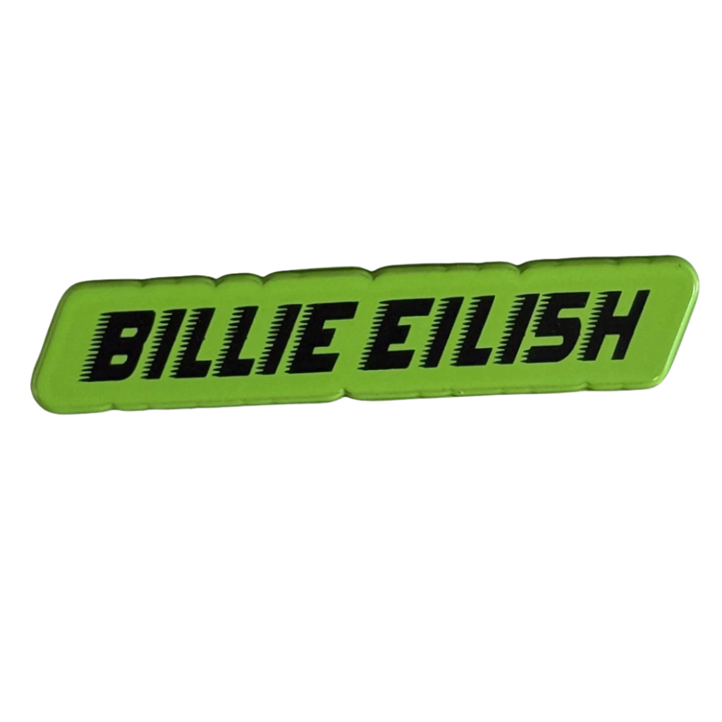 Billie Eilish Anstecker Pin · Text Logo Green von ROCKOFF