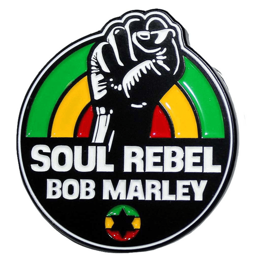 Bob Marley Anstecker Pin Rund · Soul Rebel (Ø 4cm) von ROCKOFF