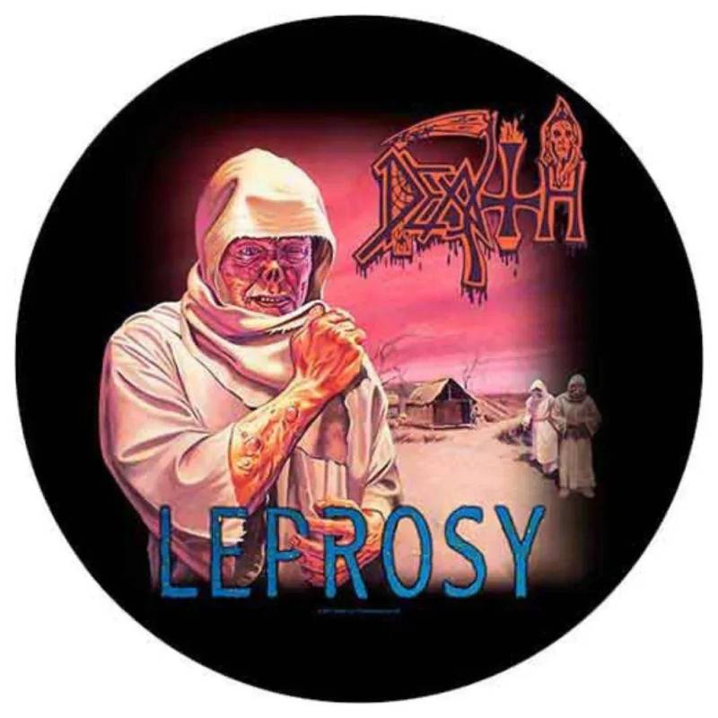 Death Backpatch Rückenaufnäher Rund · Leprosy (Ø 29cm) von ROCKOFF