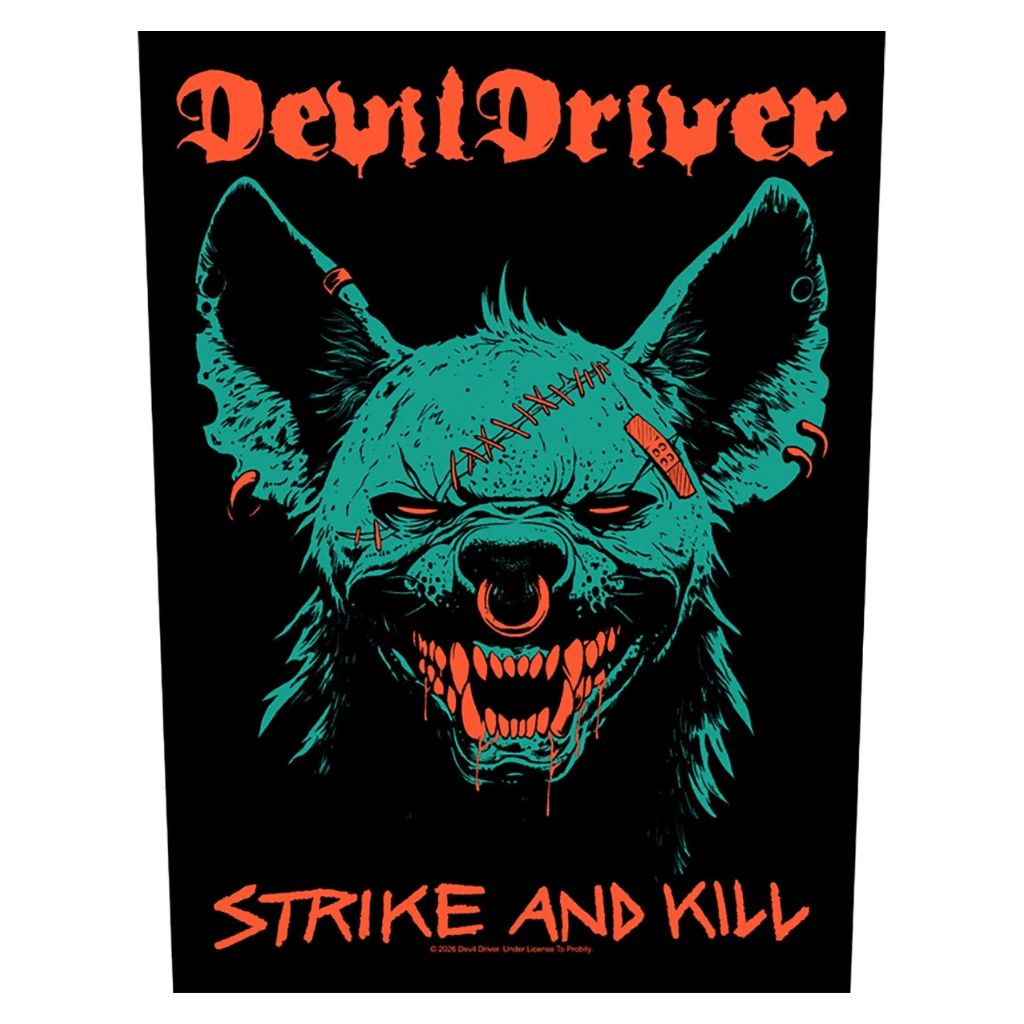 DevilDriver Backpatch Rückenaufnäher · Strike And Kill (29cm x 34cm) von ROCKOFF