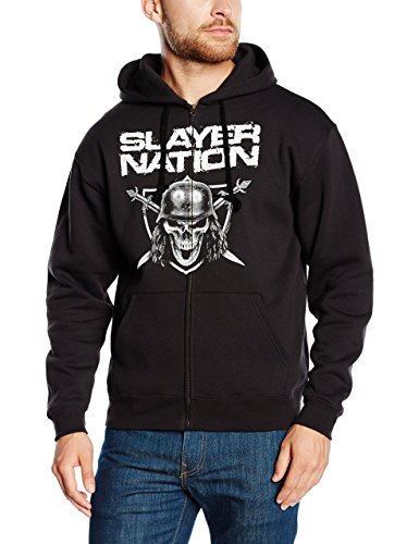 Slayer Herren Nation Kapuzenpullover, Schwarz (Black), X-Large von Slayer