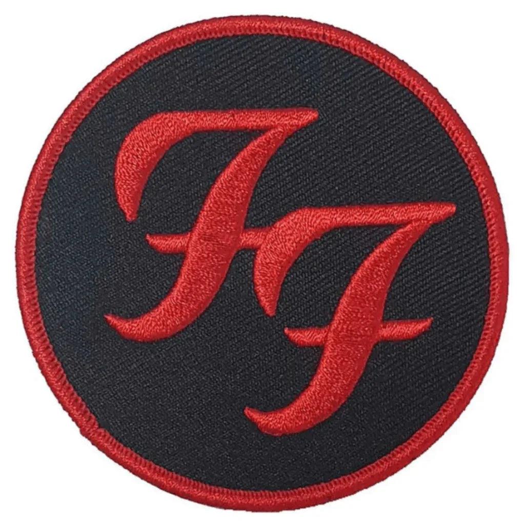 Foo Fighters Patch Rund · Logo Black Red (Ø 8cm) von ROCKOFF