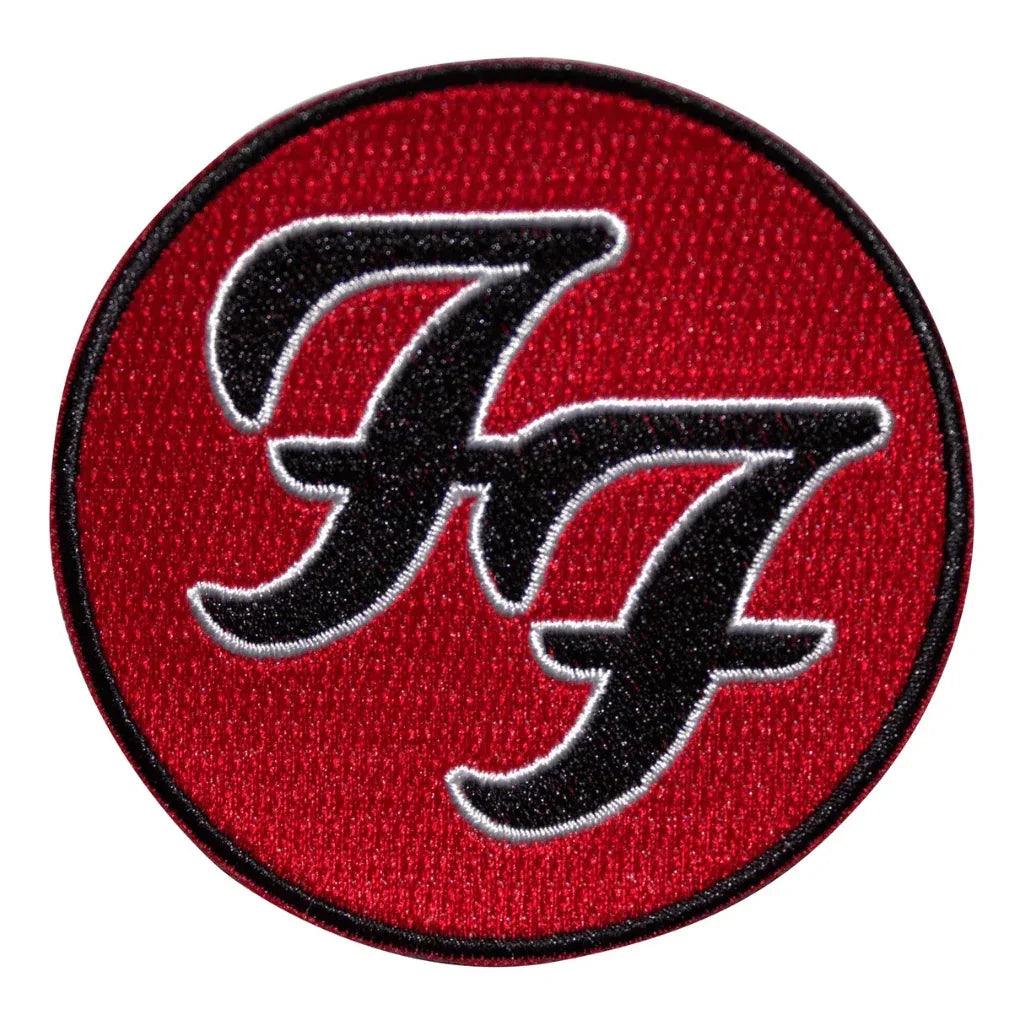 Foo Fighters Patch Rund · Logo Red Black (Ø 8cm) von ROCKOFF