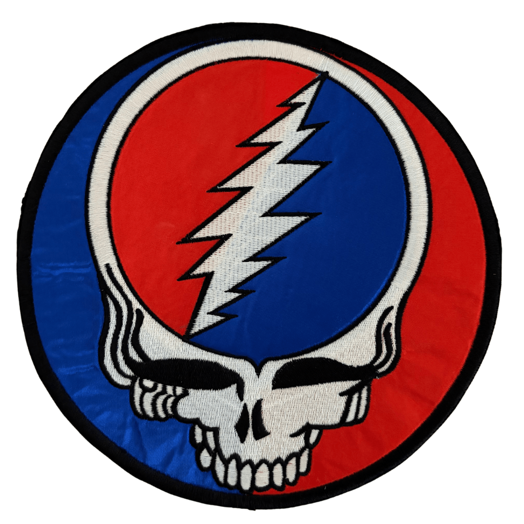 Grateful Dead Backpatch Rückenaufnäher Rund · Steal Your Face Skull (Ø 22cm) von ROCKOFF