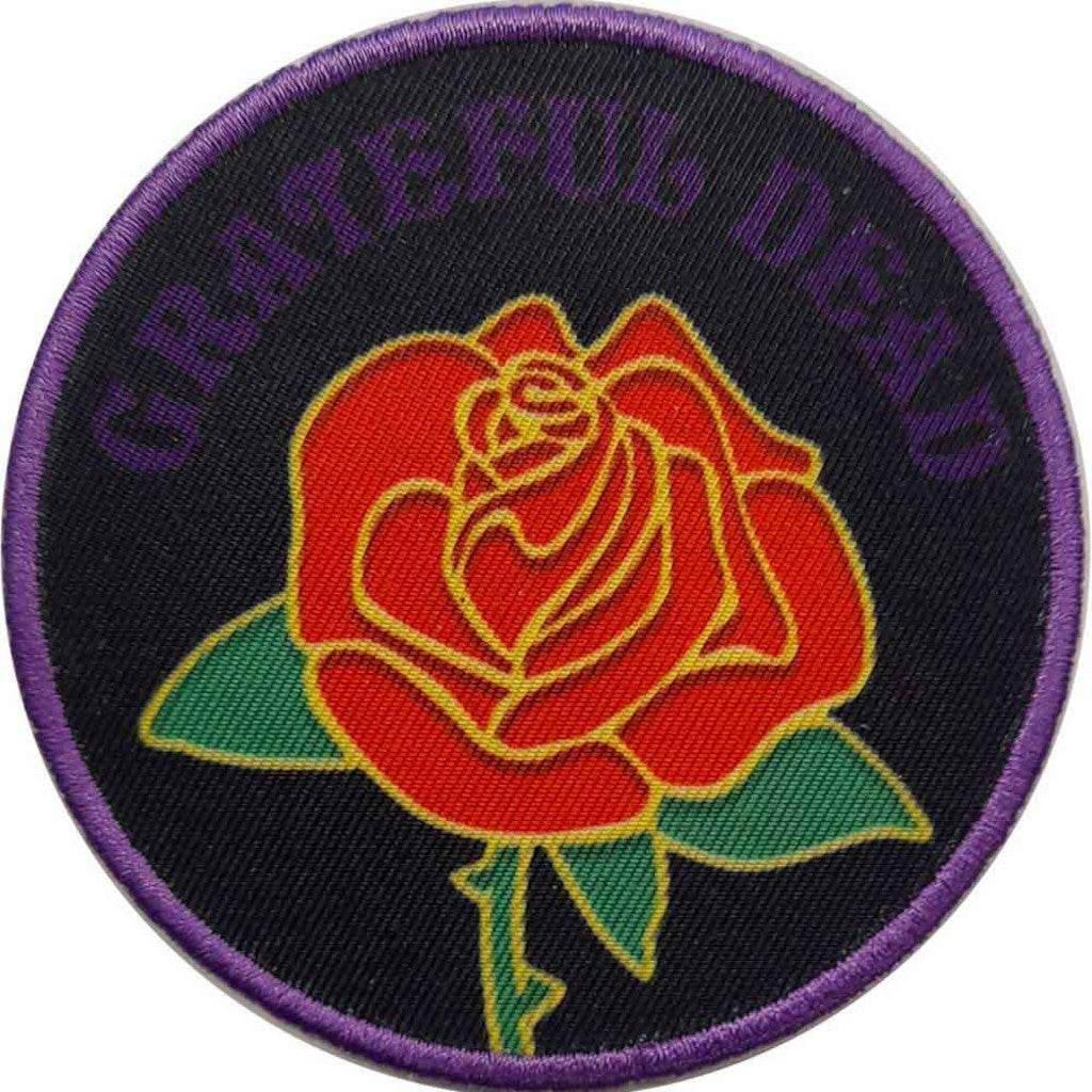 Grateful Dead Patch Rund · Rose (Ø 9cm) von ROCKOFF