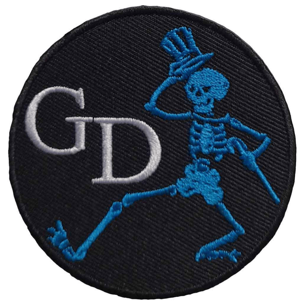Grateful Dead Patch Rund · Skeleton (Ø 7cm) von ROCKOFF