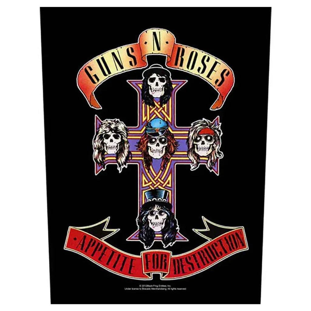 Guns N' Roses Backpatch Rückenaufnäher · Appetite For Destruction (29cm x 34cm) von ROCKOFF