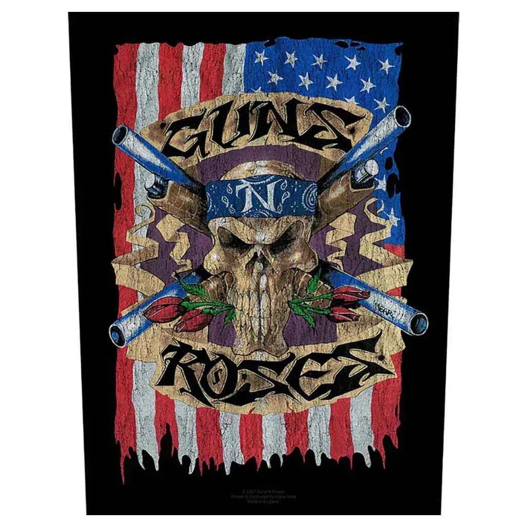 Guns N' Roses Backpatch Rückenaufnäher · Flag (29cm x 34cm) von ROCKOFF