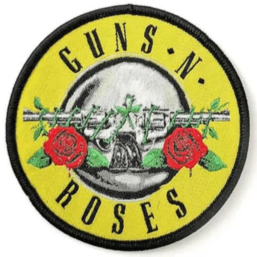 Guns N' Roses Patch Rund · Classic Yellow Logo (Ø 7cm) von ROCKOFF