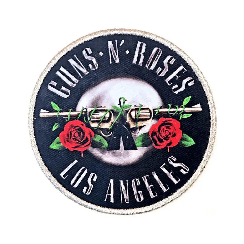 Guns N' Roses Patch Rund · Los Angeles (Ø 8cm) von ROCKOFF