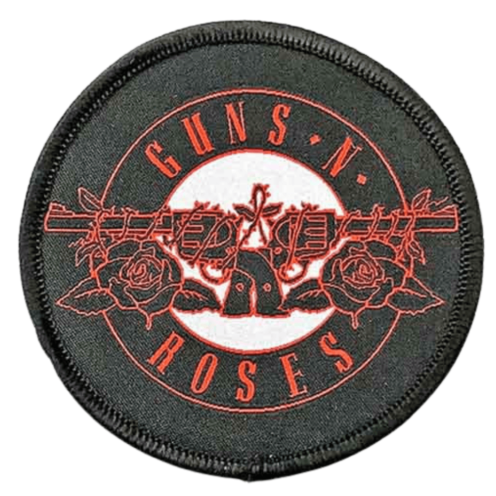 Guns N' Roses Patch Rund · Red Logo (Ø 7cm) von ROCKOFF