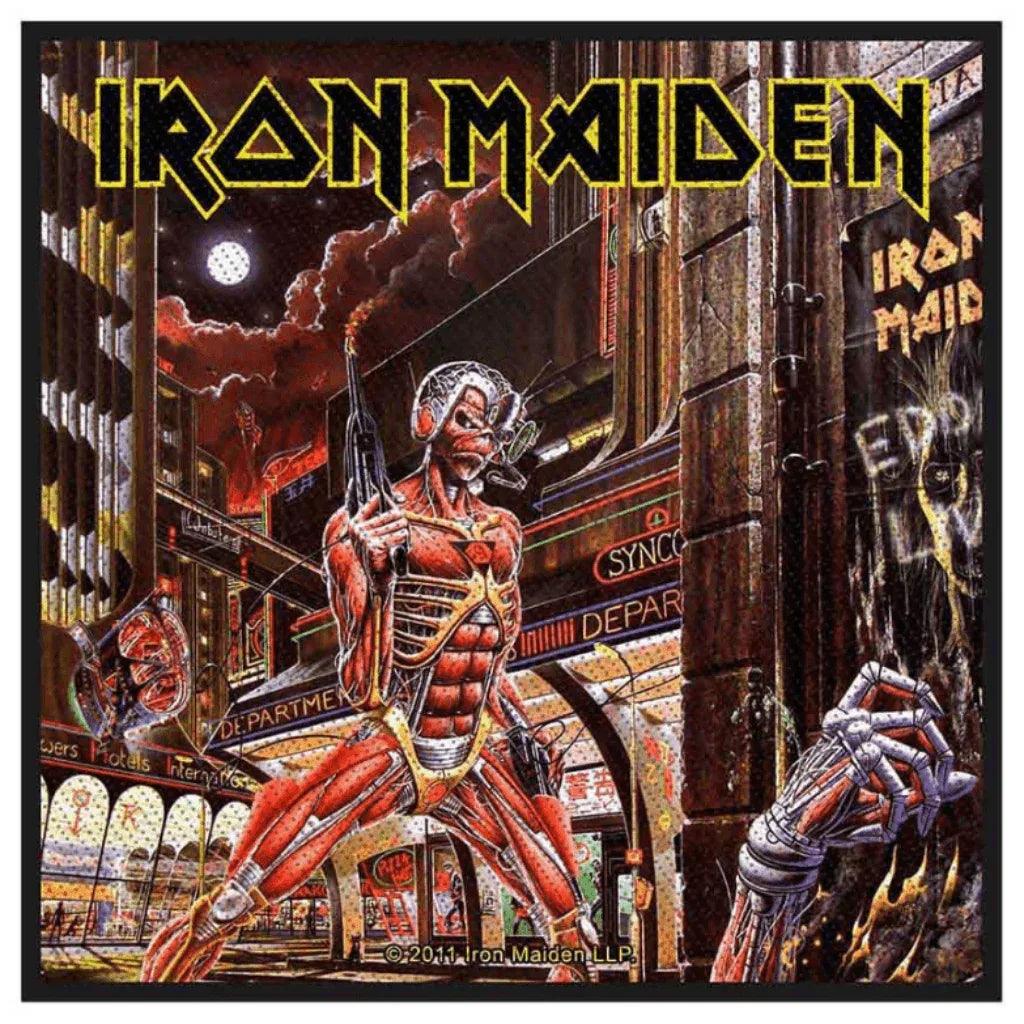 Iron Maiden Patch · Somewhere In Time (10cm x 10cm) von ROCKOFF