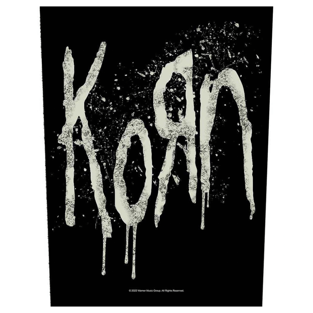 Korn Backpatch Rückenaufnäher · Splatter Logo (29cm x 34cm) von ROCKOFF