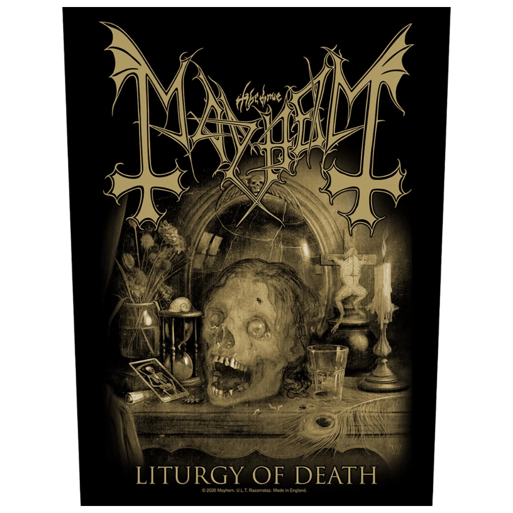 Mayhem Backpatch Rückenaufnäher · Liturgy Of Death (29cm x 34cm) von ROCKOFF
