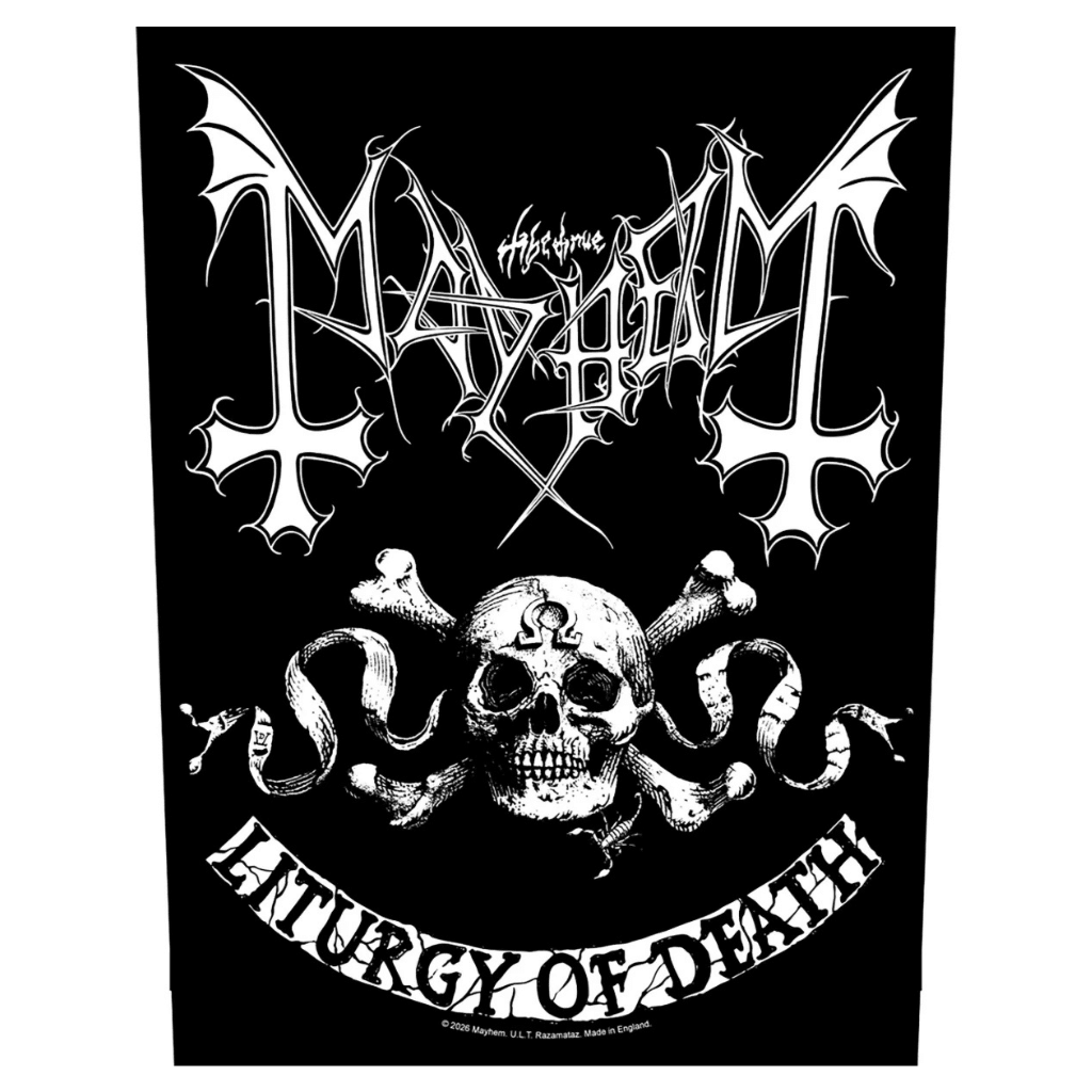 Mayhem Backpatch Rückenaufnäher · Skull Omega (29cm x 34cm) von ROCKOFF