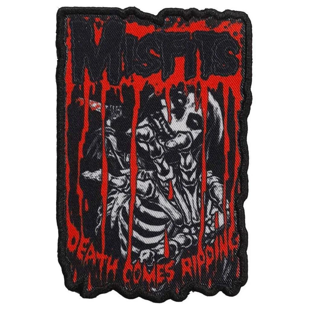 Misfits Patch · Death Comes Ripping (7cm x 10cm) von ROCKOFF