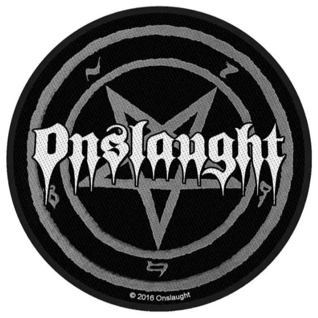Onslaught Patch Rund · Pentagram (Ø 9cm) von Value Merch