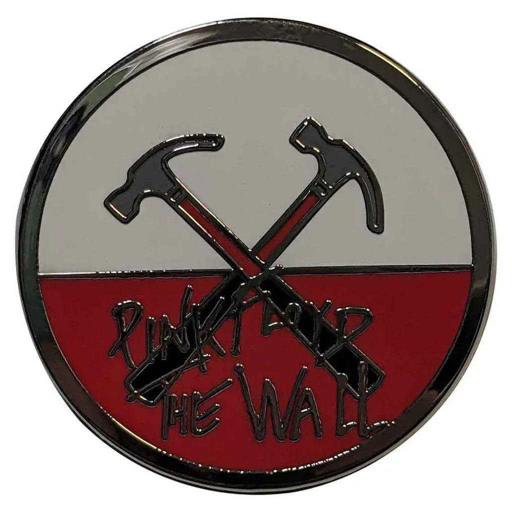 Pink Floyd Anstecker Pin Rund  · The Wall Hammer Logo (Ø 3cm) von ROCKOFF