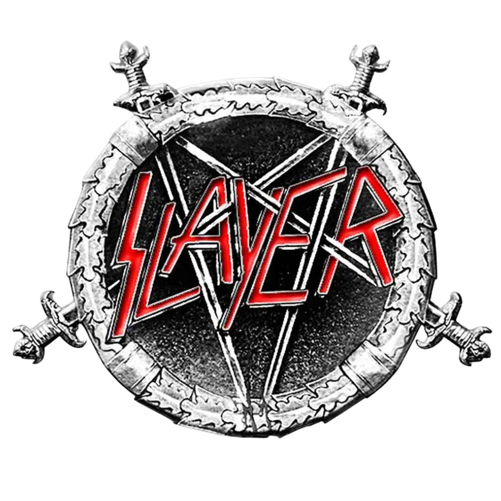 Slayer Anstecker Pin Rund · Pentagram (Ø 4cm) von ROCKOFF
