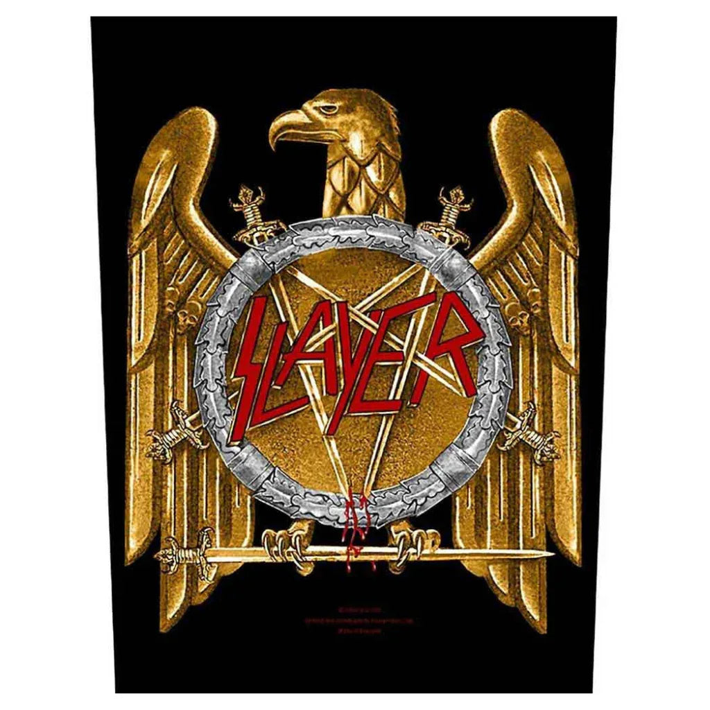 Slayer Backpatch Rückenaufnäher · Golden Eagle (29cm x 34cm) von ROCKOFF