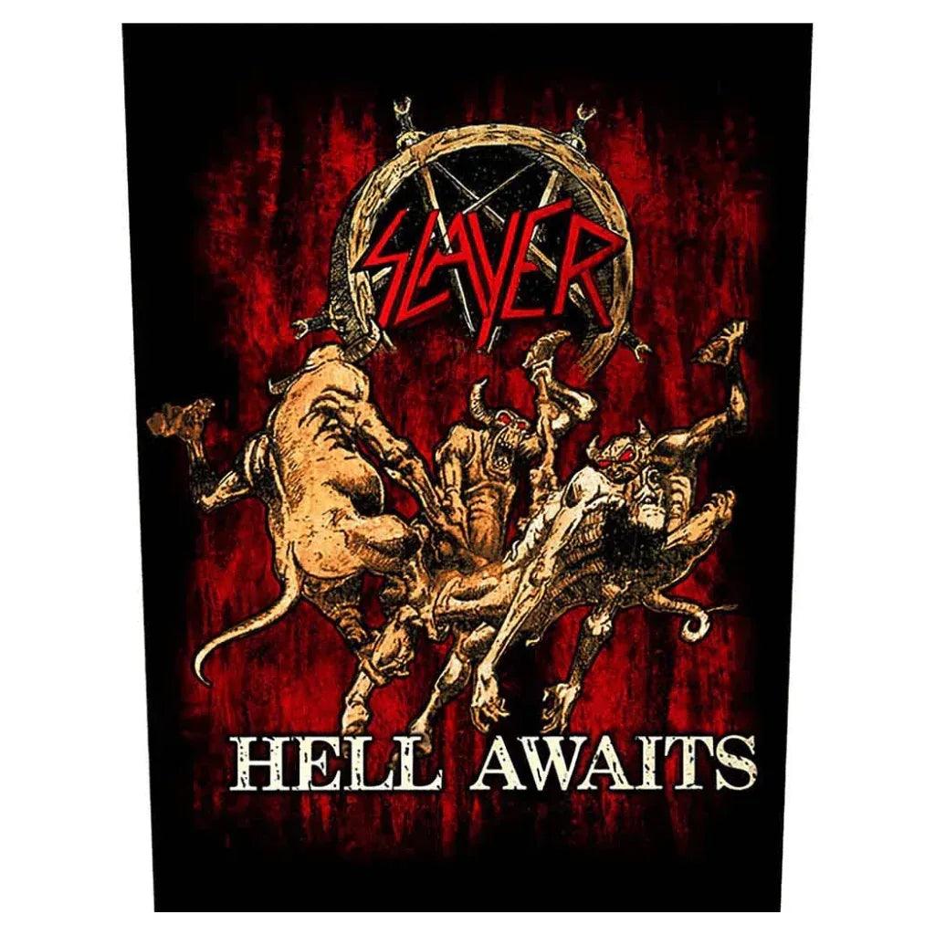 Slayer Backpatch Rückenaufnäher · Hell Awaits (29cm x 34cm) von ROCKOFF