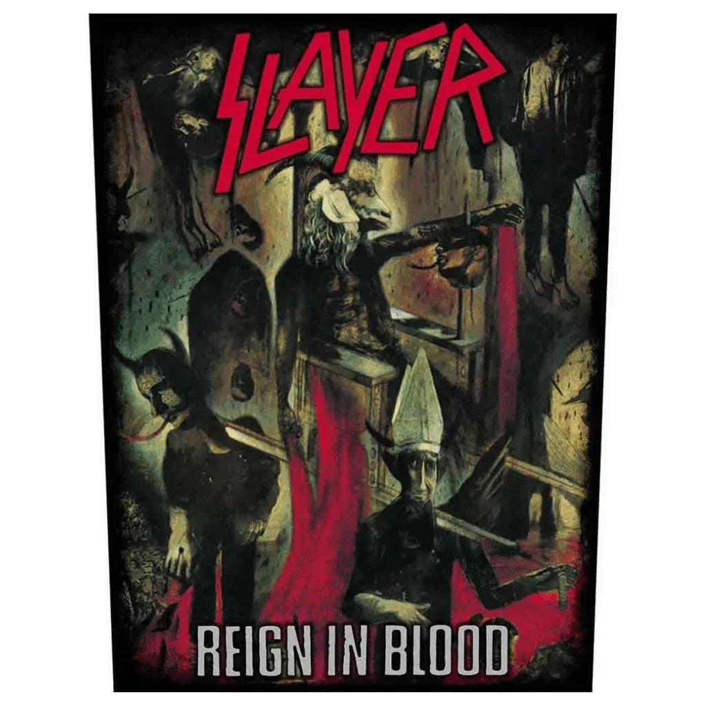 Slayer Backpatch Rückenaufnäher · Reign In Blood (29cm x 34cm) von ROCKOFF