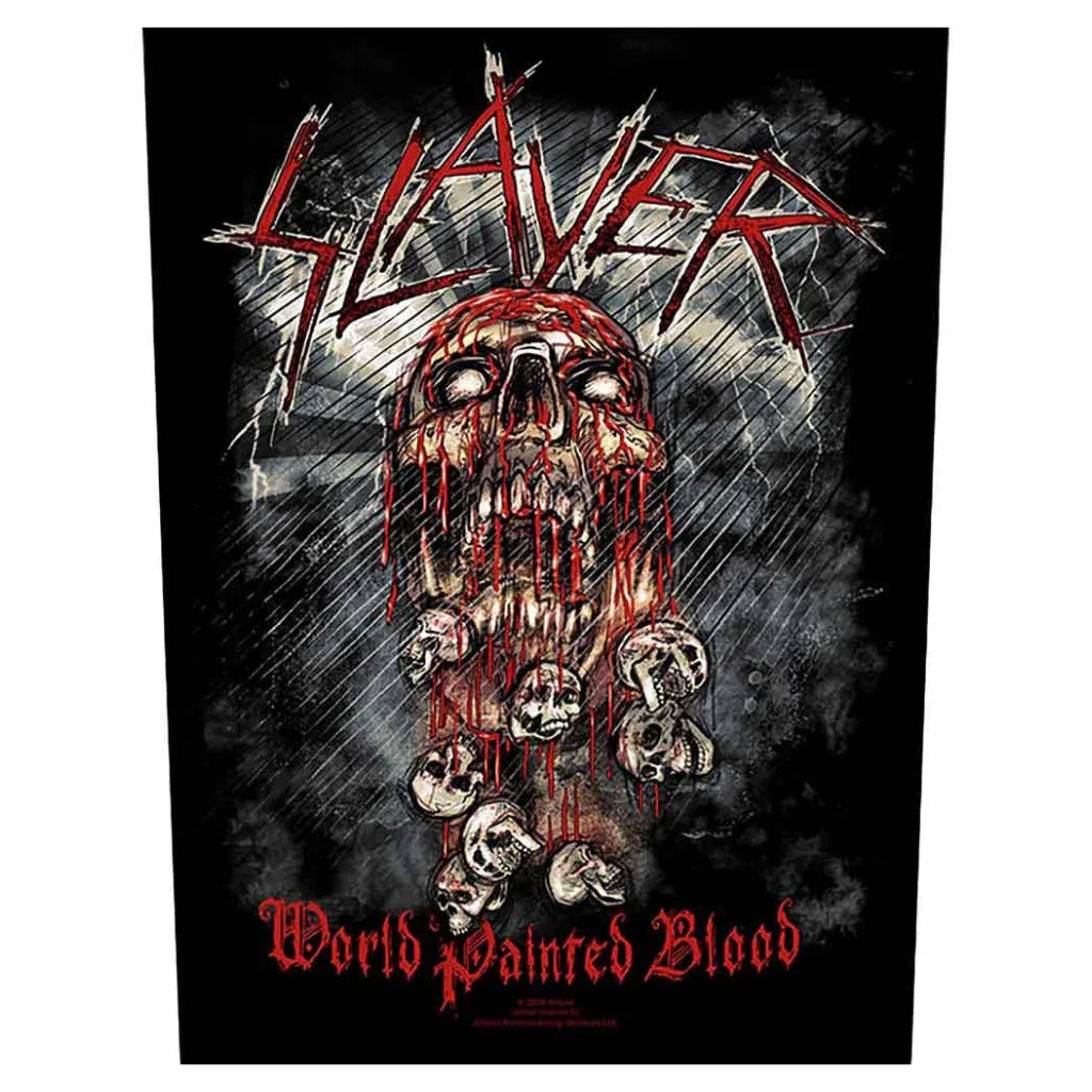 Slayer Backpatch Rückenaufnäher · World Painted Blood (29cm x 34cm) von ROCKOFF