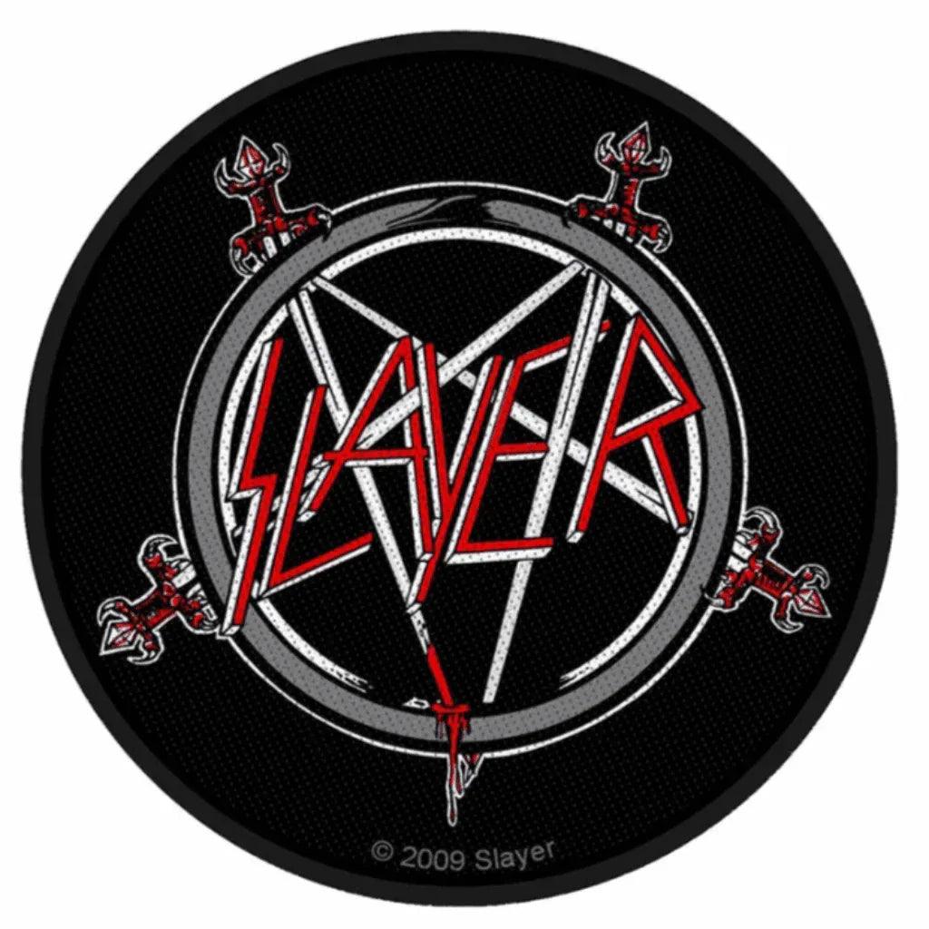 Slayer Patch Rund · Pentagram (Ø 9cm) von ROCKOFF