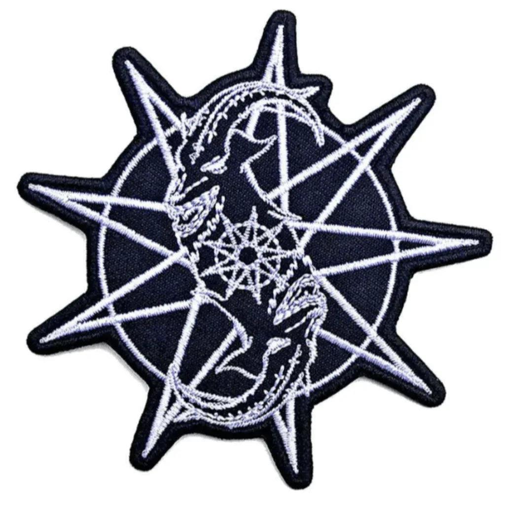 Slipknot Patch Rund · Goat Star (Ø 8cm) von ROCKOFF