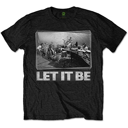 T-Shirt # S Unisex Black # Let It Be Studio von The Beatles