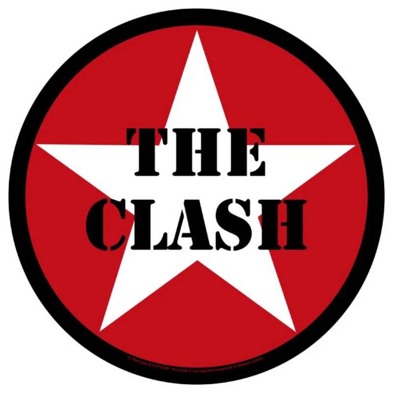 The Clash Backpatch Rückenaufnäher Rund  · Star (Ø 28cm) von ROCKOFF