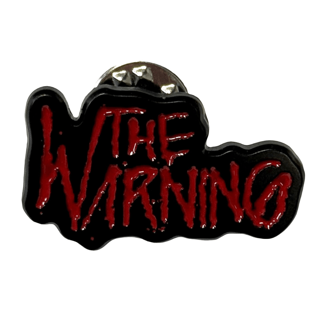 The Warning Anstecker Pin · Splatter Logo von ROCKOFF