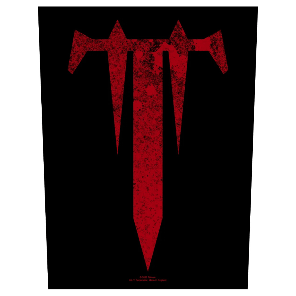Trivium Backpatch Rückenaufnäher · T Logo Red (29cm x 34cm) von ROCKOFF