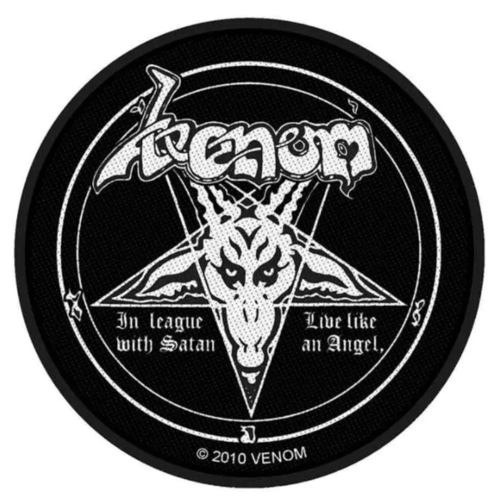 Venom Patch Rund · In League With Satan (Ø 9cm) von ROCKOFF
