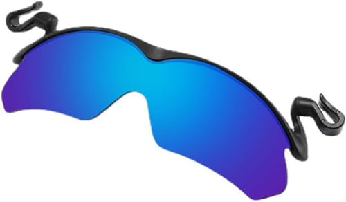 ROCKPEAKK Clip Cap Sports Sunglasses, Mens Clip on Sunglasses for Fishing Biking Hiking Cycling Eyewear (Blau) von ROCKPEAKK