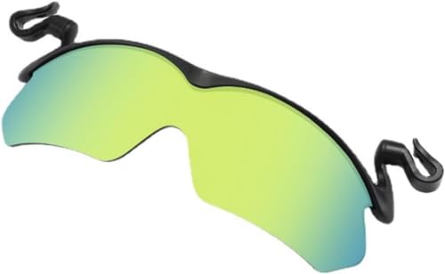 ROCKPEAKK Clip Cap Sports Sunglasses, Mens Clip on Sunglasses for Fishing Biking Hiking Cycling Eyewear (Grün) von ROCKPEAKK