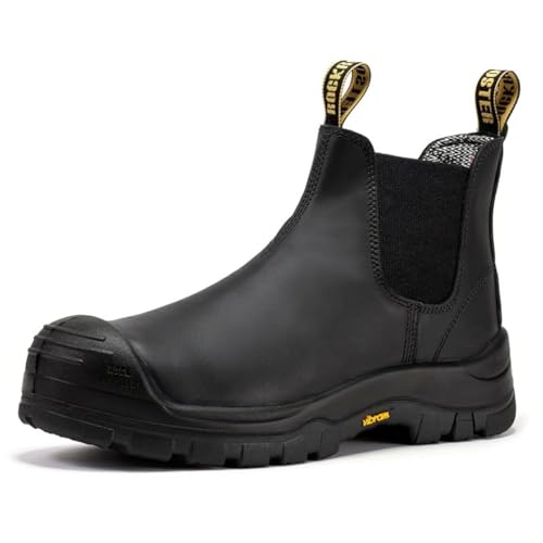 ROCKROOSTER Beaufort VAK630 VAK631 CSA-zertifizierte metallfreie Vibram-Laufsohle, Fußgewölbeunterstützung, Komfort-Zehen-Arbeitsstiefel aus Verbundwerkstoff, Vak630 Schwarz, 14 Wide von ROCKROOSTER