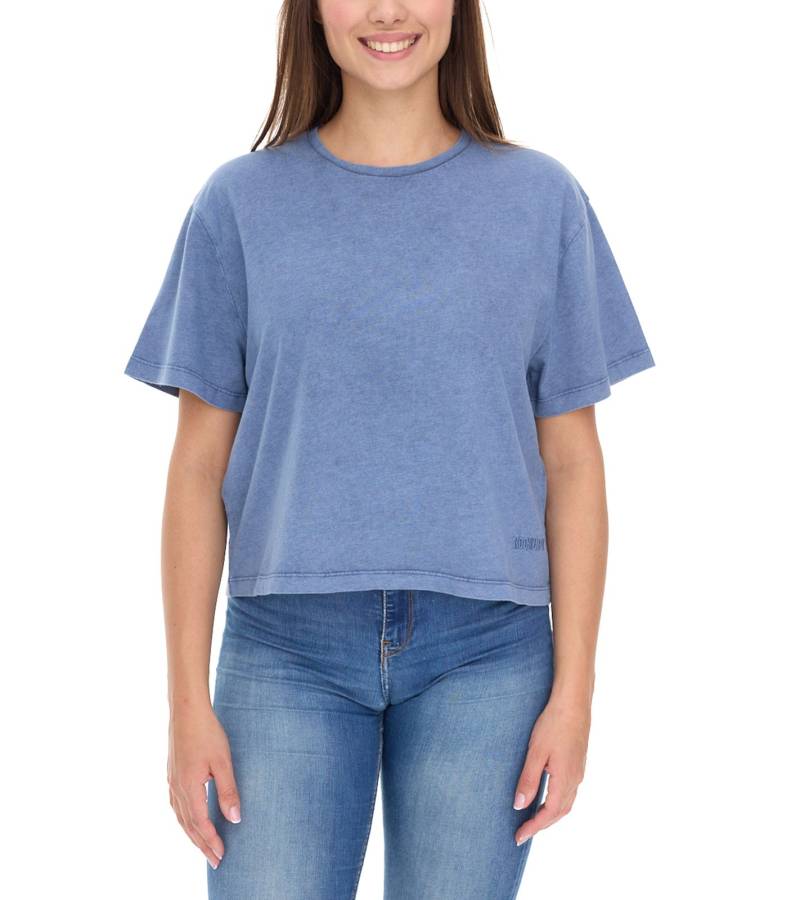 ROCKUPY Damen T-Shirt modisches Rundhals-Shirt mit Stitching Kurzarm-Shirt RPW20-040501 512 Blau von ROCKUPY